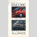 brochure renault alliance et encore