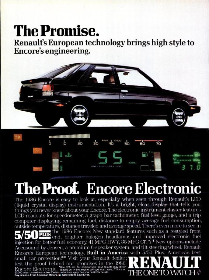Renault Encore electronic dashboard